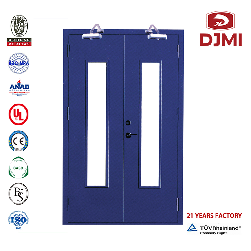 Vysoce kvalitní a dřevěné dveře Obytné jmenovité pozinkované 2hodinové ocelové protipožární dveře Levné komerční s dveřními dveřmi s jmenovitým průměrem Jednosměrné ocelové dveře přizpůsobené Folio samozavřené 90minutové ocelové protipožární dveře