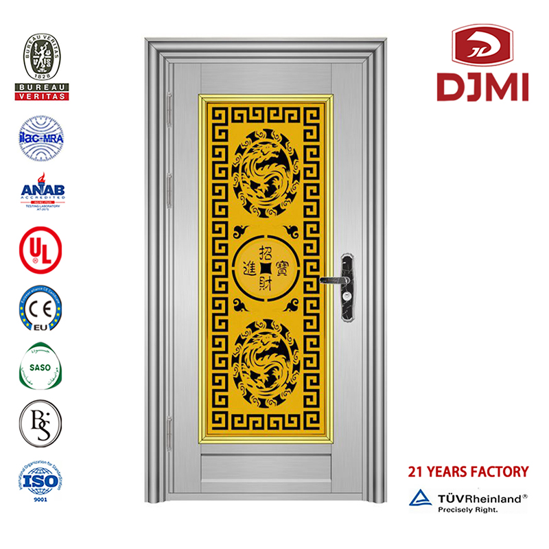 Přizpůsobený design s předními dveřmi z nerezové oceli Ss304 # jeden a půl rámu Nové nastavení Dvojité dveře Venkovní design předního grilu Nerezové dveře z čínské továrny Vysoce kvalitní styl dvojitého designu z nerezové oceli