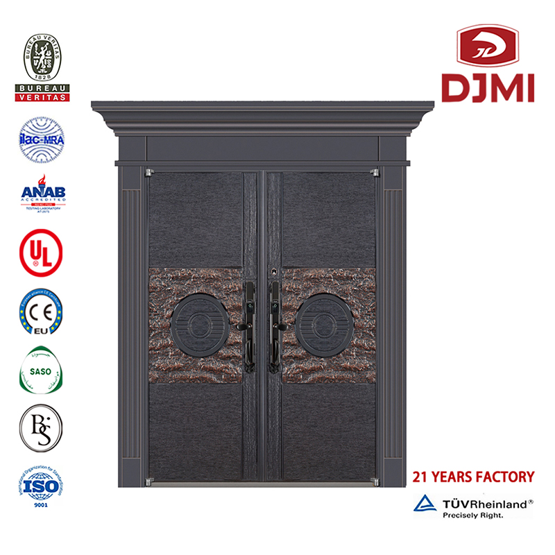 Upravené Wooden in Guangdong New Steel Wood Security Door Super obrněných dveří nové nastavení Fancy Design Armory Steel Wood Doors Armoured Chinese Factory Fancy Wood Design Tvarované ocelové dveře