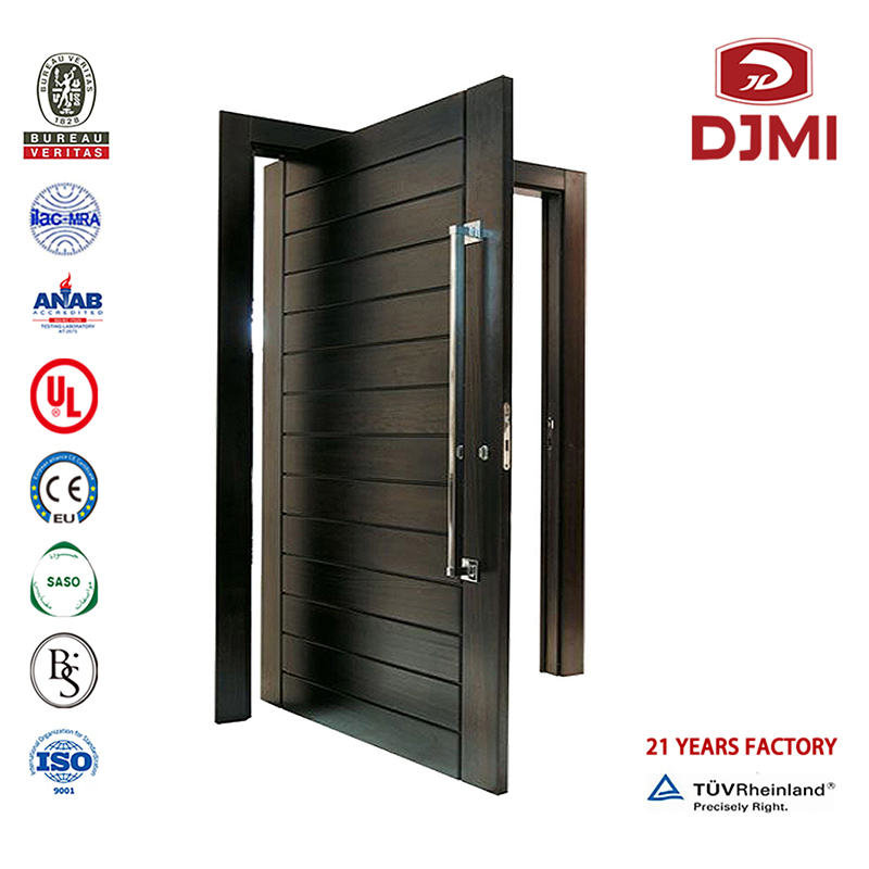 Čínská továrna Heshan Doors Francie Teakwood Wooden Double Entrance Door High Quality Foshan France Pevné dřevo Pivot Doors Wooden Entrance Door Cheap Villa Steel Exterior Wood Hlavní vchod dřevěné dveře Design dveří