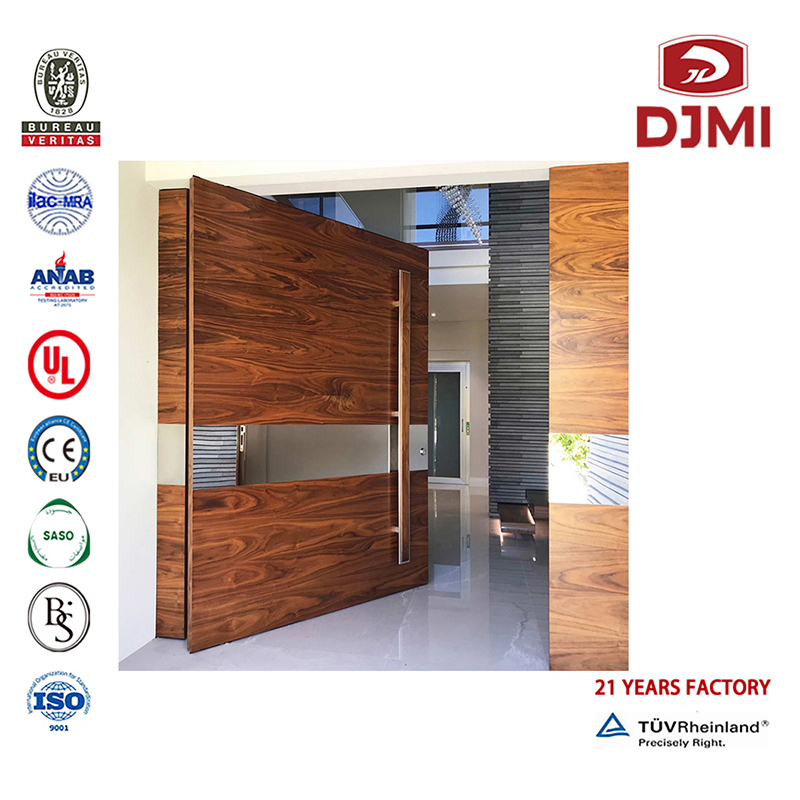 Levný hlavní řezný design Pevné dvojité dveře Vchod domů Wood Upravené sklouzávající hlavní Teak s sklem a Wood Dvířka Double Wooden Doors Nová nastavení Pevné Pivot Hlavní dveře pro vstup dřeva