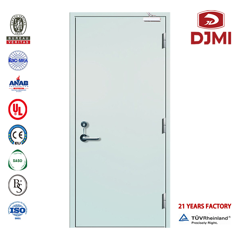 Čínská továrna Doors China dodavatelé Good Price 3 Hours Steel Fire Rated Door High Quality, Best-Sale Security Flush Ul Flat Steel Fire Cheap Doors with Glass Intertek Europe Rated Stainless Steel Hotel