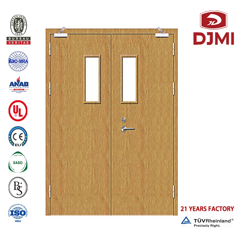 Chinese Factory Hotel Apartment Ohnivý Veneer Wood Door Design Fire Fire Proof Wood Doors Přizpůsoben 30 60-90 Minuty Rated Designs Hotel Wood Lacquer Fire Door New Settings Us Certificated Wooden Hotel Door 90 Min Fire Rated