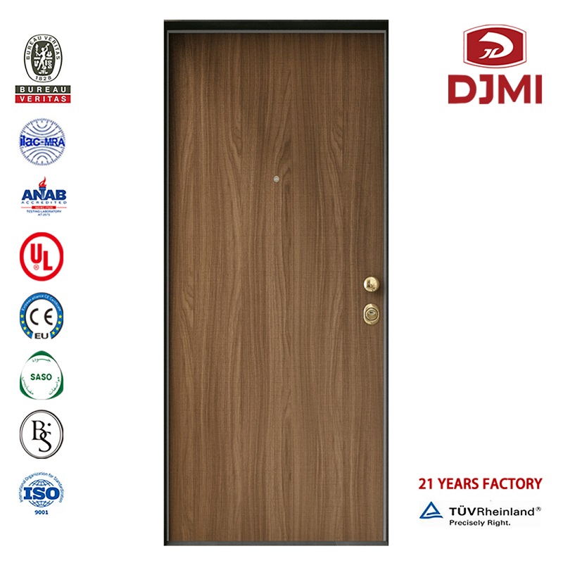Vysoká kvalita 1.5 Hours Rated Composite Fire Doors Modern í Wood Door navrhuje levné předražené dveře v Šanghaji Externí dveře pro oheň s Visionem panel přizpůsobený pro Hl Laminované dveře Highrise Building Solid Wood Panel door
